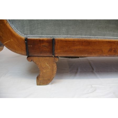 Original Biedermeier Sofa mit Samtbezug