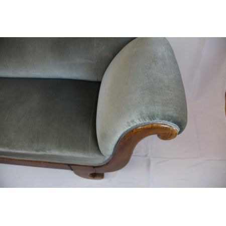 Original Biedermeier Sofa mit Samtbezug