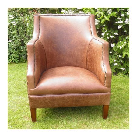 "Alcester High Back Chair" Chesterfield Sessel