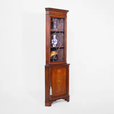 Eckschrank Mahagoni  Edwardian 