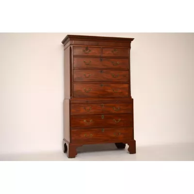 Georgean Mahagoni Chest on Chest Tallboy 