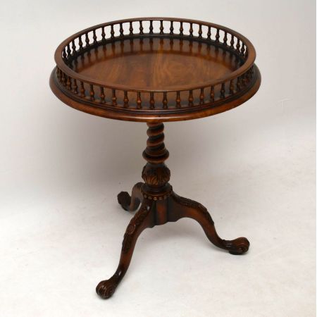 Antiker George III Stil Mahagoni Wein Tisch