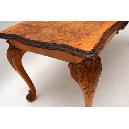 Antiker Burr Walnuss Couchtisch