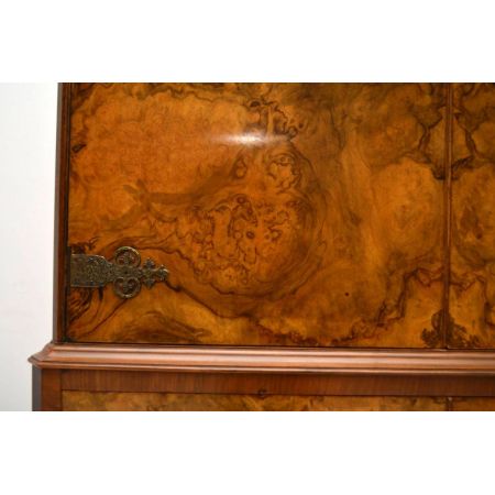 Antique Burr Walnuss Cocktail Getränke Schrank Vorratsschrank