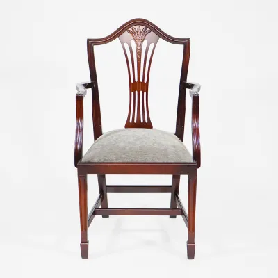 "Hepplewhite Weather" Stuhl mit Lehne in Mahagoni