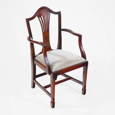 "Hepplewhite Weather" Stuhl mit Lehne in Mahagoni