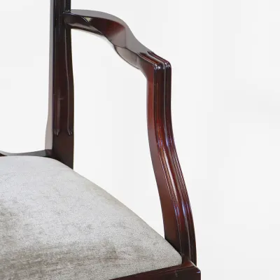 "Hepplewhite Weather" Stuhl mit Lehne in Mahagoni