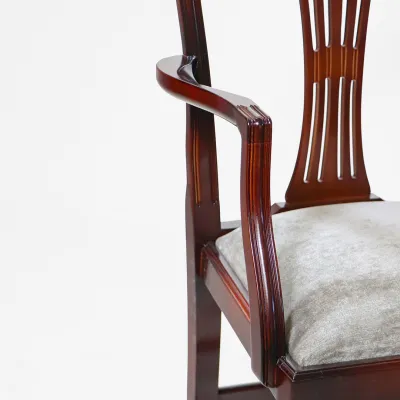 "Hepplewhite Weather" Stuhl mit Lehne in Mahagoni