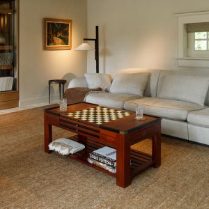 Authentic Models Großer Spieltisch / Game Table "Ash", mit austauschbaren Spielbrettern, in Mahagoni - sofort lieferbar MF034