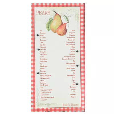 Blechschild Einkaufliste ca. 49.5 x 24.5 cm