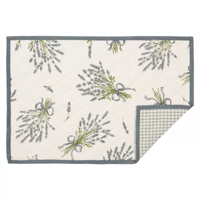Clayre & Eef Bouquet De Lavande Platzdeckchen 6er Set Wendemuster ca. 48 x 33 cm Bouquet de Lavande