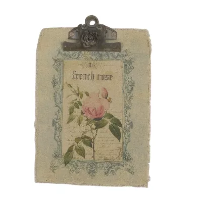 Clayre & Eef Klemmbrett french rose