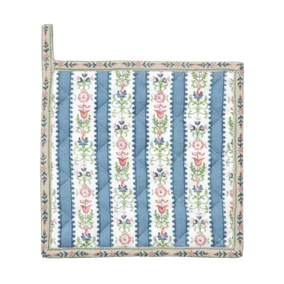 Clayre & Eef Topflappen blau gestreift