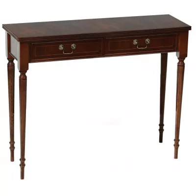 Regency Hall Table mit 2 Schubladen in Mahagoni