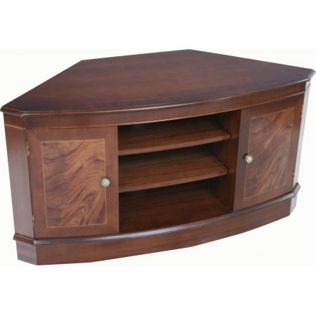 Bow TV Stand in Mahagoni oder Eibe