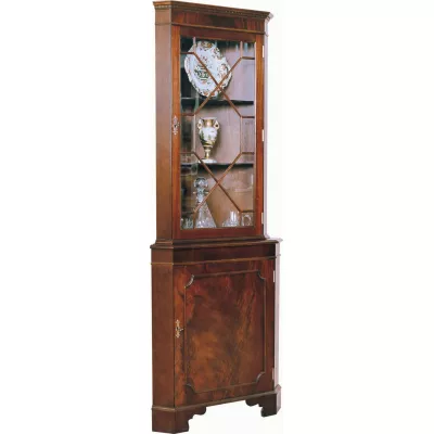 Flat Front Corner Cabinet