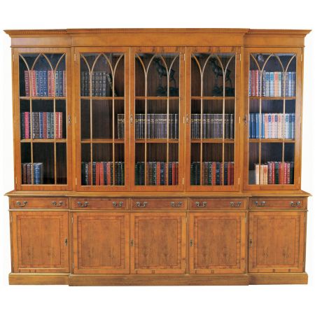 Georgian Bookcase 5 Doors