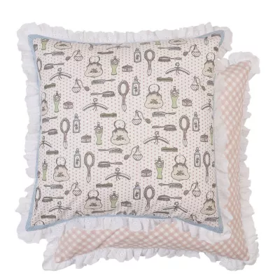 Clayre & Eef Kissenhülle Babydoll ca. 50 x 50 cm