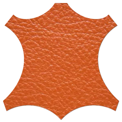 Lederprobe Birch Burnt Orange