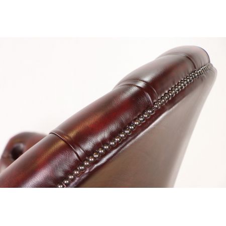 Chesterfield Board chair Drehstuhl in Birch Antik Rot