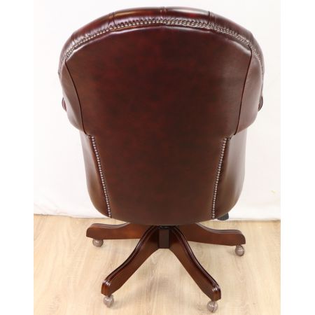 Chesterfield Board chair Drehstuhl in Birch Antik Rot
