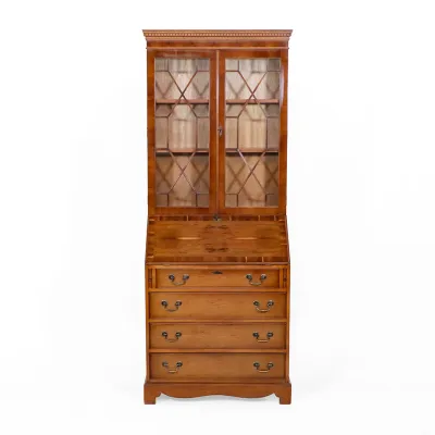 Elegantes Regency Aufsatzsekretär/ Bureau Bookcase aus Mahagoni