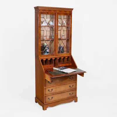 Elegantes Regency Aufsatzsekretär/ Bureau Bookcase aus Mahagoni