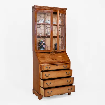 Elegantes Regency Aufsatzsekretär/ Bureau Bookcase aus Mahagoni