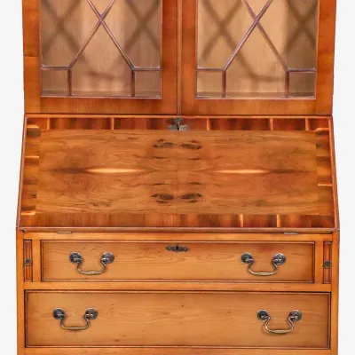 Elegantes Regency Aufsatzsekretär/ Bureau Bookcase aus Mahagoni