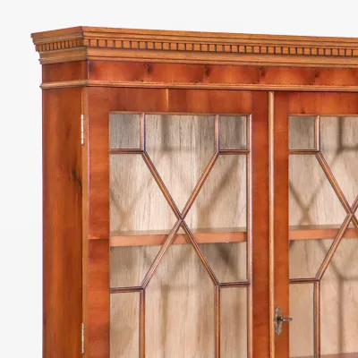 Elegantes Regency Aufsatzsekretär/ Bureau Bookcase aus Mahagoni