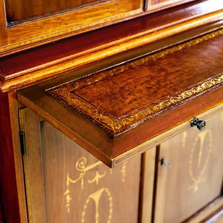 Edwardian Breakfront Bookcase