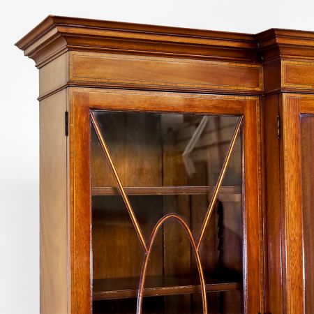 Edwardian Breakfront Bookcase