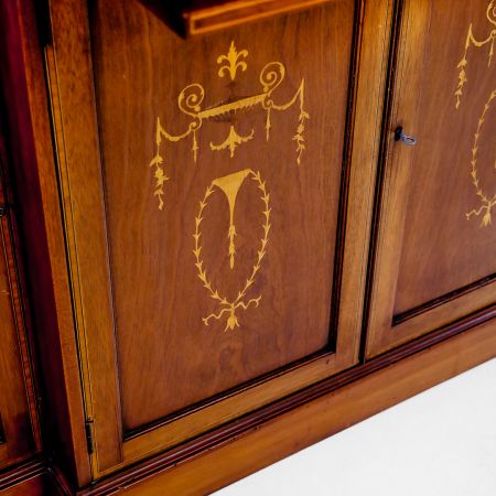 Edwardian Breakfront Bookcase