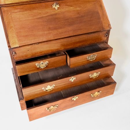 Georgian Bureau Bookcase, Büroschrank aus Mahagoni, Antik Sekretär Late Georgian aus England