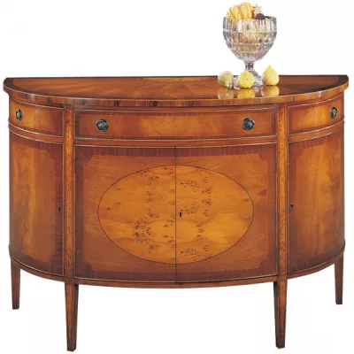 Bevan Funnell Bow Front Sideboard in Shard Mahagoni