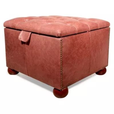 "Footbox" Chesterfield Hocker