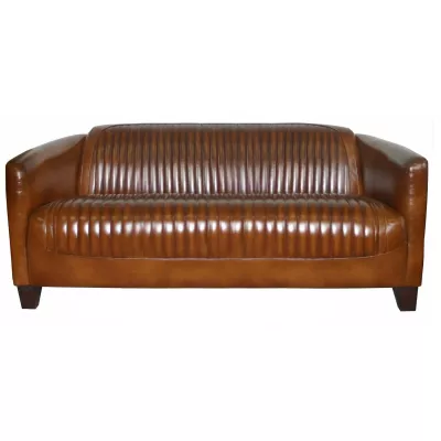 "Anna" Clubsofa 3-Sitzer Vintage Leder