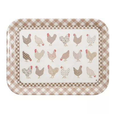 Clayre & Eef Tablett groß mit Deckelmotiv