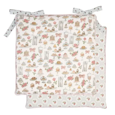 Clayre & Eef Stuhlkissen Cakes and Pastries 40x40 mit Inlett