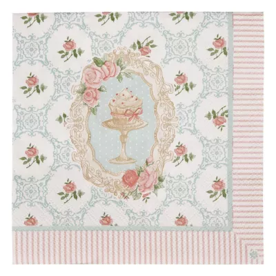 Clayre & Eef Papierservietten Cakes and Pastries 33x33 (20)