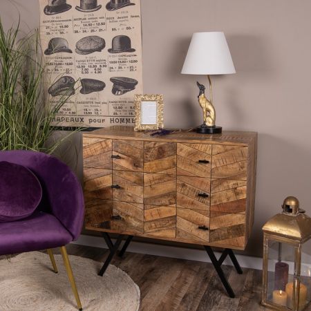 Clayre & Eef Tischlampe Hund Ø 30x56 cm Goldfarbig Kunststoff