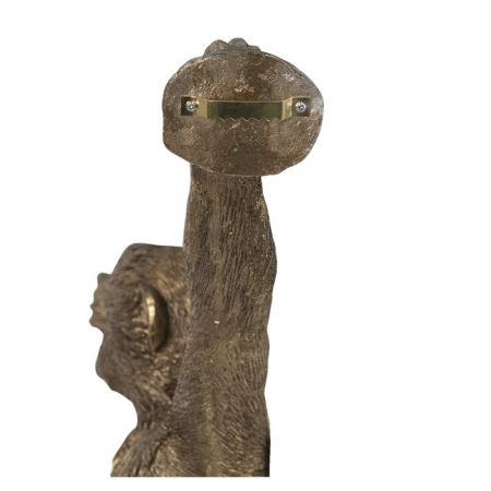 Clayre & Eef Stimmungslampe Affe 27x30x66 cm Goldfarbig