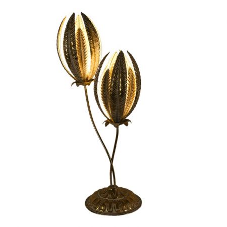 Clayre & Eef Stehlampe 42x27x88 cm  Goldfarbig Metall Stehender Lampe