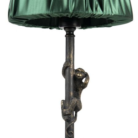 Clayre & Eef Nachttischlampe Ø 25x55 cm  Braun Grün Kunststoff