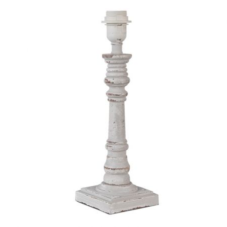 Clayre & Eef Lampenfuß 12x12x37 cm  Beige Holz