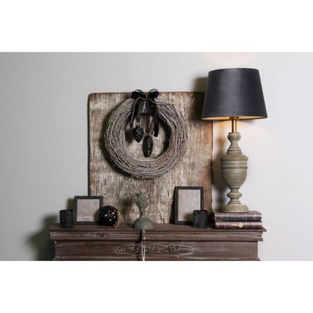Clayre & Eef Lampenfuß Ø 13x50 cm  Grau Holz Rund