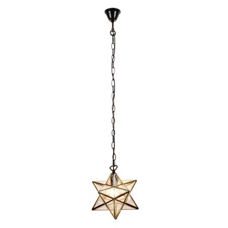 Clayre & Eef Hängelampe Tiffany Ø 31x31 cm Glas Metall Hängelampe Esszimmer