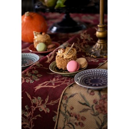 Clayre & Eef Geschirr Frühstuckteller Ø 13 cm Lila Keramik Rund Teller