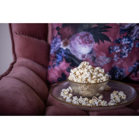 Clayre & Eef Servier Schale Ø 15x7 cm Glas Rund Schüssel