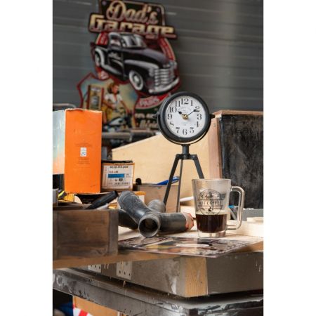 Clayre & Eef Becher 250 ml Schwarz Glas Tasse Kaffeetasse